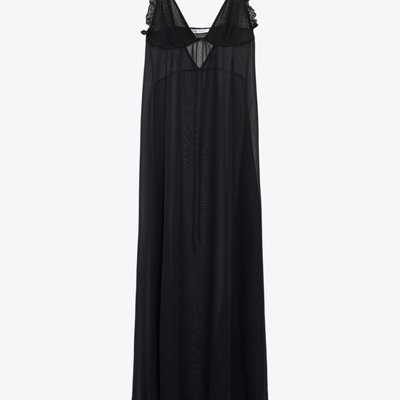 Zara limited edition sheer maxi dress you cannot miss - Picture 4 of 6